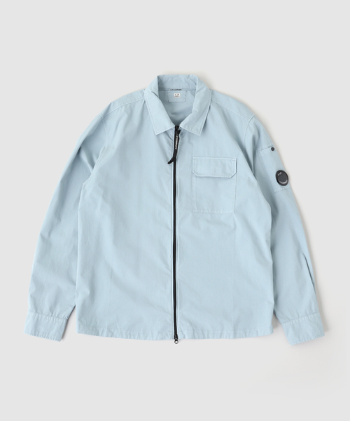 C.P. COMPANY（シーピーカンパニー） シャツ ORGANIC GABARDINE ZIPPED