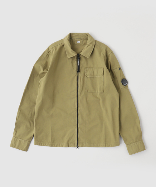C.P. COMPANY（シーピーカンパニー） シャツ ORGANIC GABARDINE ZIPPED
