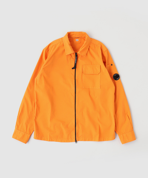 C.P. COMPANY（シーピーカンパニー） シャツ ORGANIC GABARDINE ZIPPED