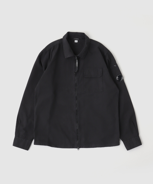 C.P. COMPANY（シーピーカンパニー） シャツ ORGANIC GABARDINE ZIPPED