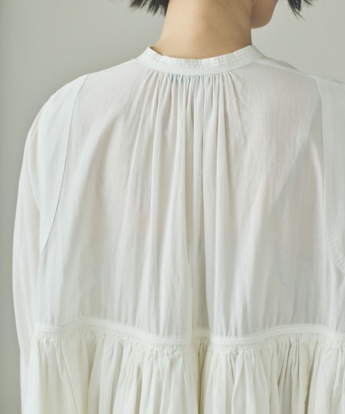 Curensology（カレンソロジー） ブラウス シャツ /レイヤードギャザー