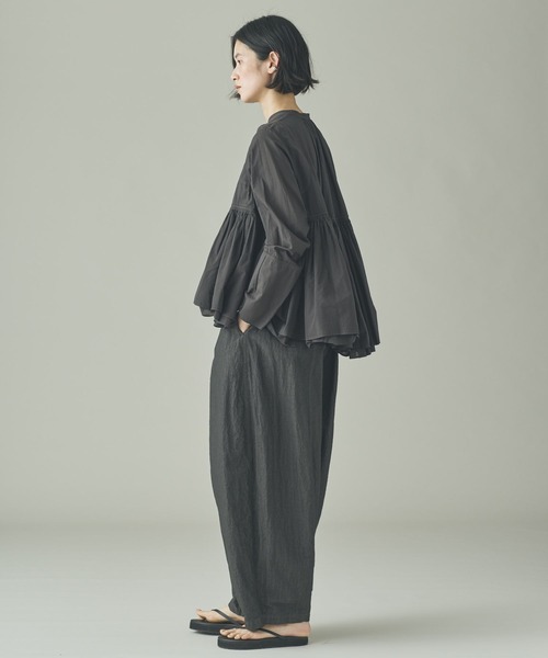 Curensology（カレンソロジー） ブラウス シャツ /レイヤードギャザー