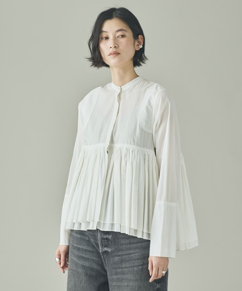 Curensology（カレンソロジー） ブラウス シャツ /レイヤードギャザー