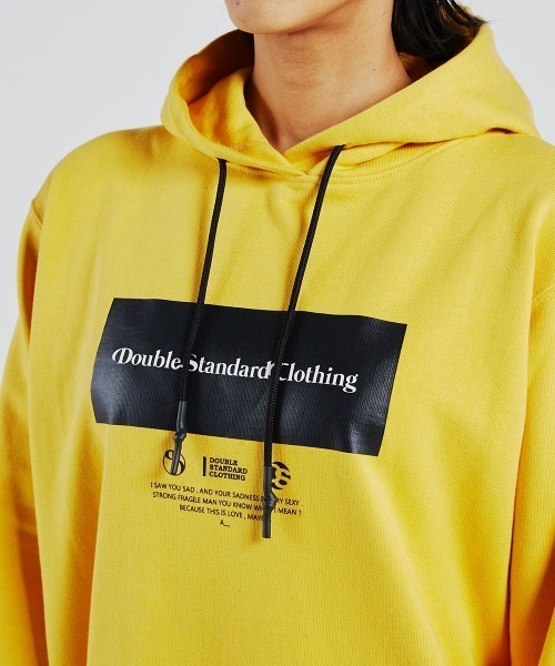 「DOUBLE STANDARD CLOTHING」 プルオーバーパーカー FREE ブラック レディース_画像7