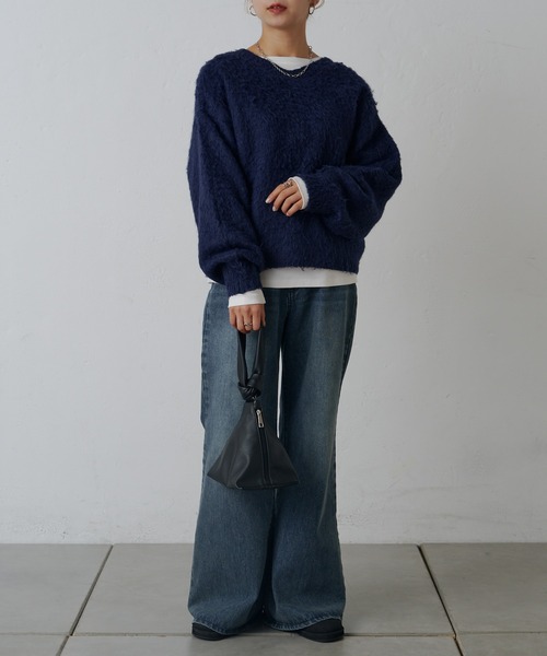 「COLONY 2139」 長袖ニット FREE ブルー レディース_画像3