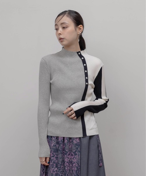 「Eimee Law」 長袖ニット FREE グレー レディース_画像9