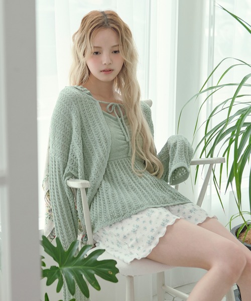 パジャマ ルームウェア 「SET ITEM」cup in bustier setup /カップ付き