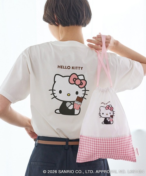 ハローテディT OPEN YY ハローキティ Tシャツ (4色) HELLO KITTY X YY T-SHIRT トップス