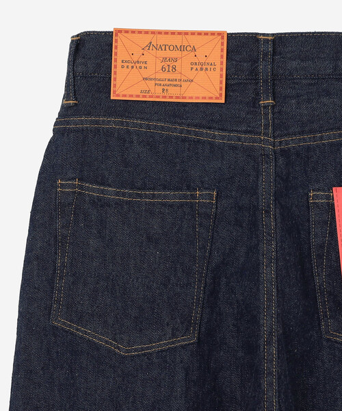「ANATOMICA」 デニムパンツ 25 ネイビー レディースの画像