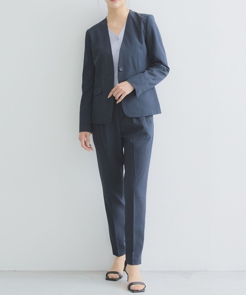 「RIRIYANO」 セットアップ 15号 ネイビー レディース_画像5