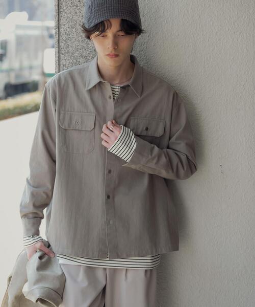 SENSE OF PLACE by URBAN RESEARCH シャツ ダブルポケットカラーデニム