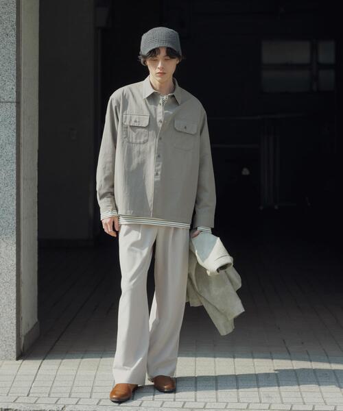 SENSE OF PLACE by URBAN RESEARCH シャツ ダブルポケットカラーデニム
