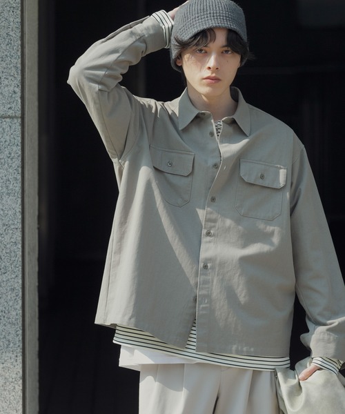 SENSE OF PLACE by URBAN RESEARCH シャツ ダブルポケットカラーデニム