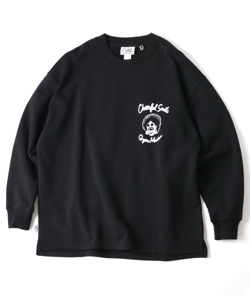 「gym master」 スウェットカットソー MEDIUM ブラック メンズ_画像3