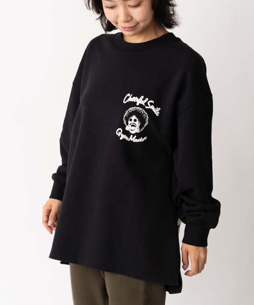 「gym master」 スウェットカットソー MEDIUM ブラック メンズ_画像9