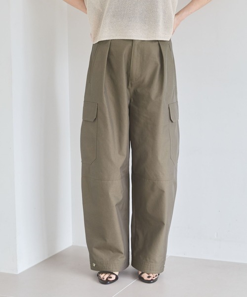 「A part by」 カーゴパンツ MEDIUM カーキ レディース_画像2