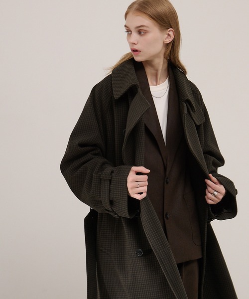 「EMMA CLOTHES」 トレンチコート L ベージュ メンズ_画像4