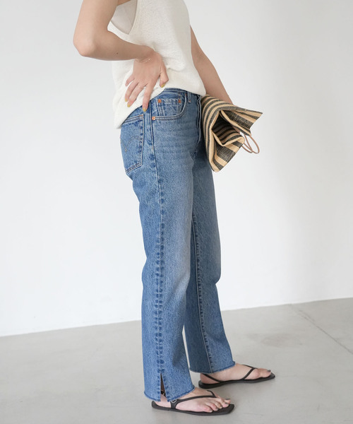 「SLOBE IENA」 デニムパンツ 23cm ブルー レディースの画像