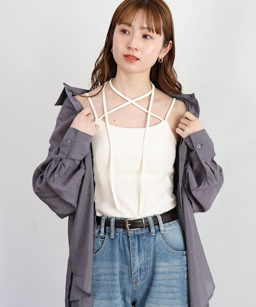 tiptop（ティップトップ） カップ付き キャミソール 「丈が選べる2 