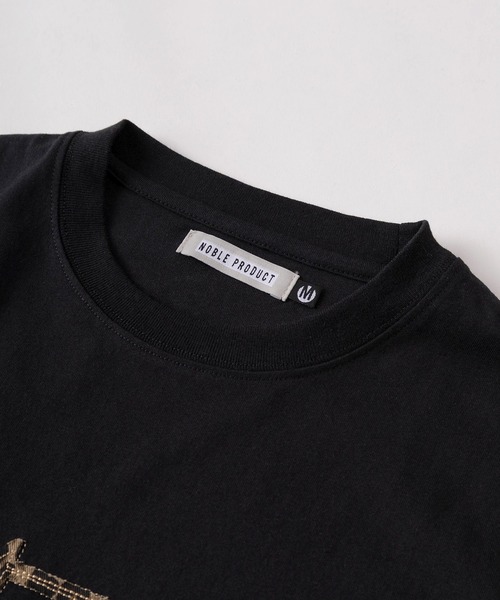 tシャツ 「84」レオパード柄/カモフラ柄/ドット柄 総柄アップリケロゴ
