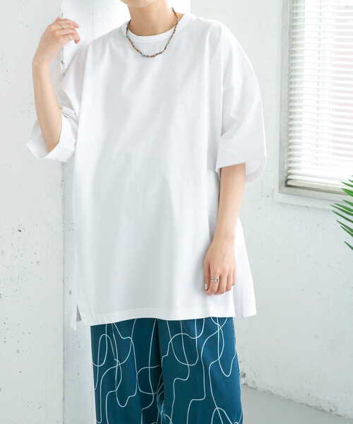 「KBF」 半袖Tシャツ ONE ピンク レディース_画像2