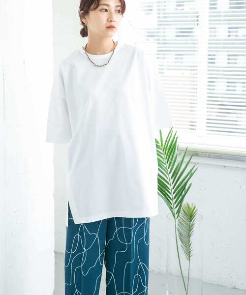 「KBF」 半袖Tシャツ ONE ピンク レディース_画像7