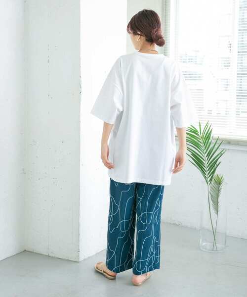 「KBF」 半袖Tシャツ ONE ピンク レディース_画像8