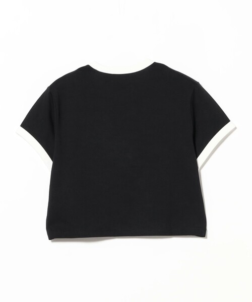 FRED PERRY Ray BEAMS クロップド リンガー Tシャツ Ray BEAMS（レイ ビームス） tシャツ 半袖 FRED PERRY / クロップド