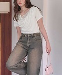 tシャツ 半袖 オフショルダーハーフスリーブレ...の詳細画像3