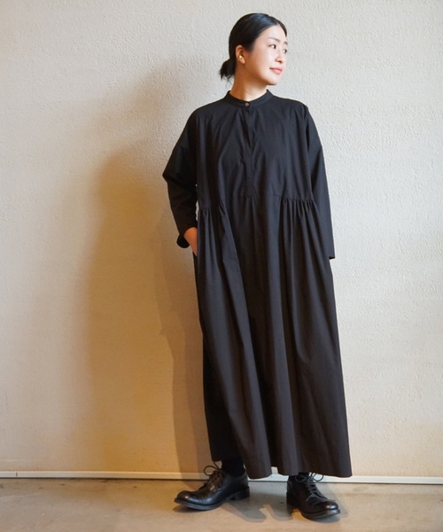 「JOURNAL STANDARD LUXE」 長袖ワンピース - ブラック レディースの画像