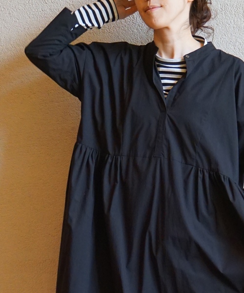 「JOURNAL STANDARD LUXE」 長袖ワンピース - ブラック レディースの画像