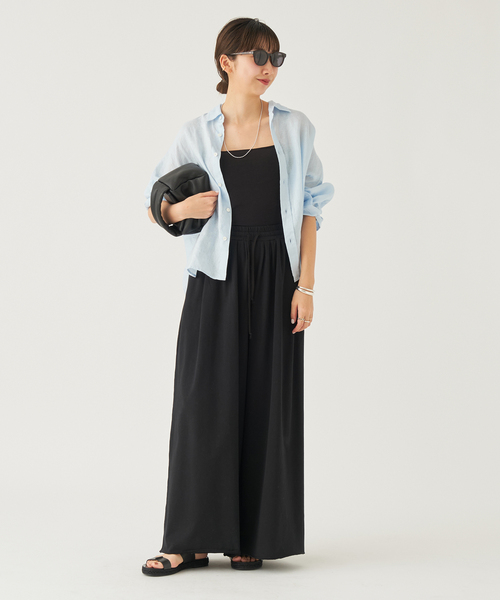 「Plage」 スウェットパンツ 36 ブラック レディース_画像3