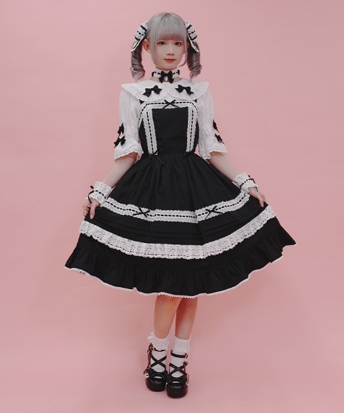 BABY(ヴィンテージ) はしごレースのシャーリングワンピース BABY(ヴィンテージ) はしごレースのシャーリングワンピース 【公式通販】
