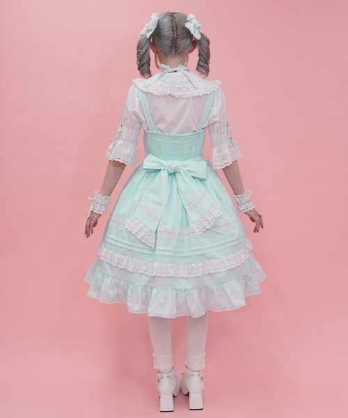 Chalmiere（シャルミエール） ワンピース はしごレースジャンスカ