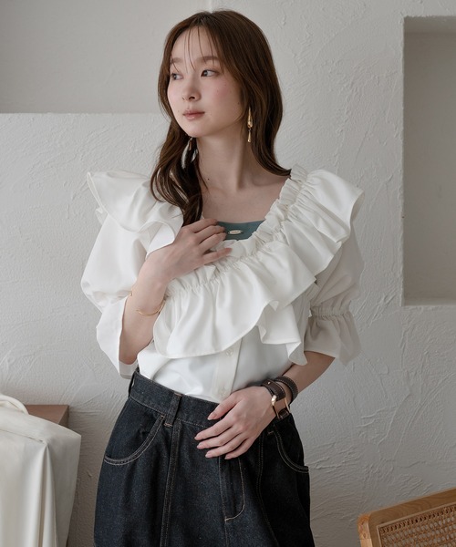 mideal（マイディール） カップ付き キャミソール back open camisole