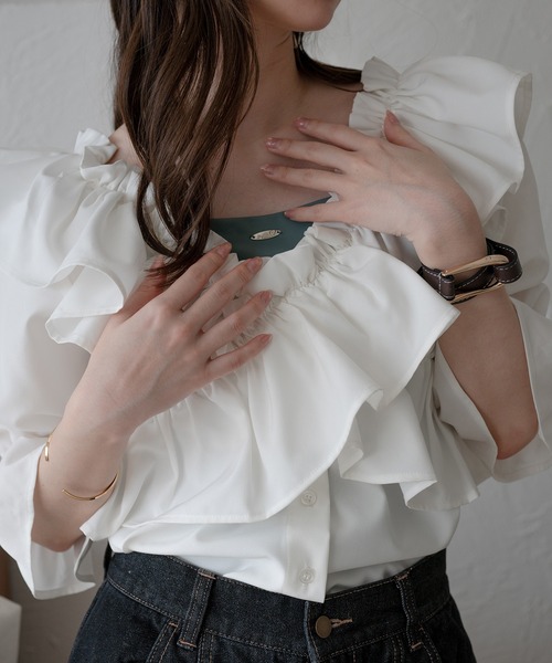 mideal（マイディール） カップ付き キャミソール back open camisole
