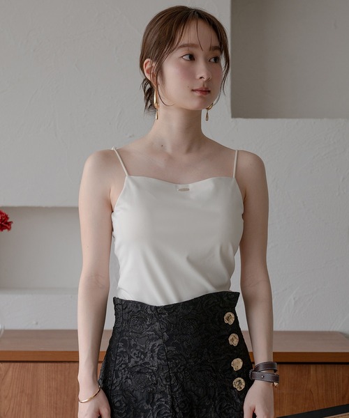 mideal（マイディール） カップ付き キャミソール back open camisole