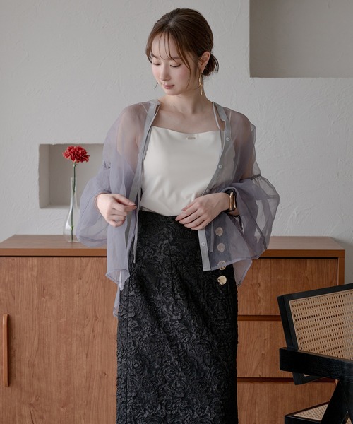 mideal（マイディール） カップ付き キャミソール back open camisole