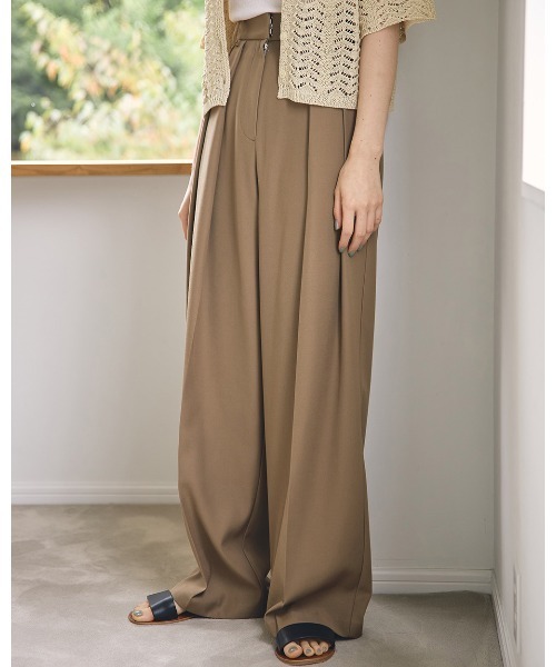 「TODAYFUL」 パンツ 38inch ベージュ レディース_画像2