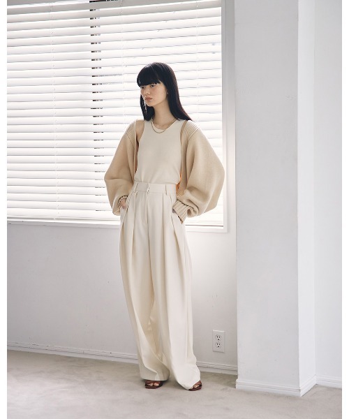 「TODAYFUL」 パンツ 38inch ベージュ レディース_画像7
