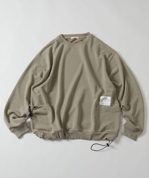 「FREAK'S STORE」 スウェットカットソー MEDIUM ベージュ メンズ_画像2