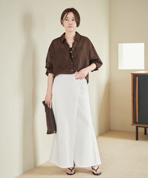スカート Garment dye long スカートの画像