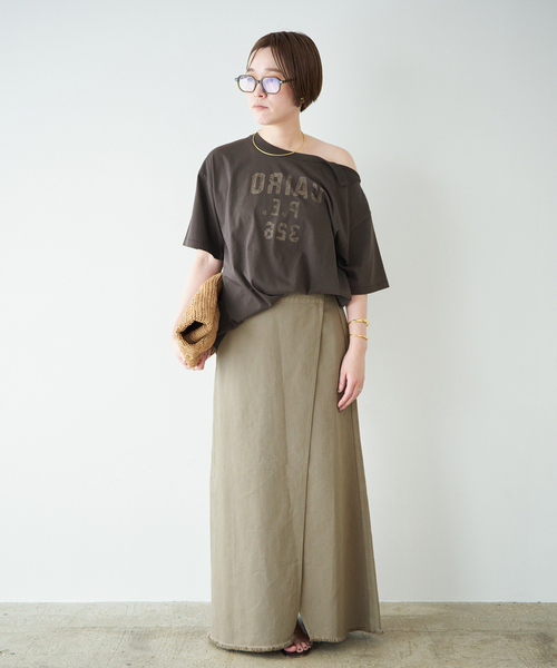 スカート Garment dye long スカートの画像