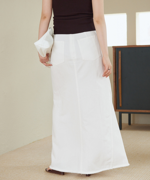 スカート Garment dye long スカートの画像