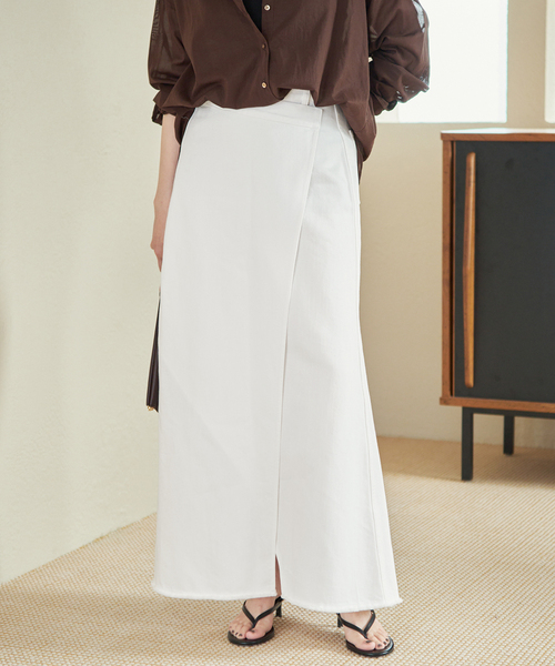 スカート Garment dye long スカートの画像