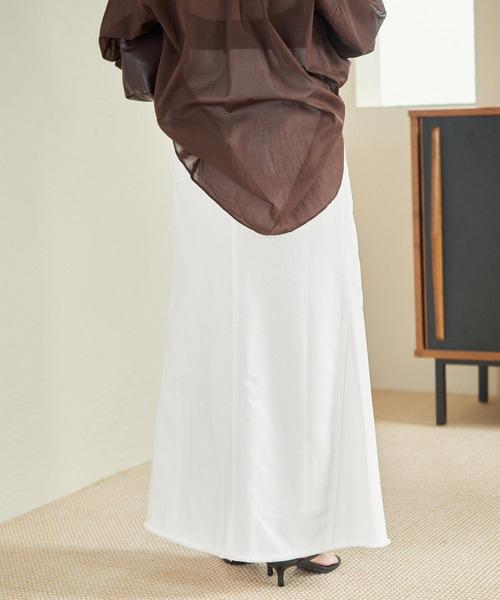 スカート Garment dye long スカートの画像