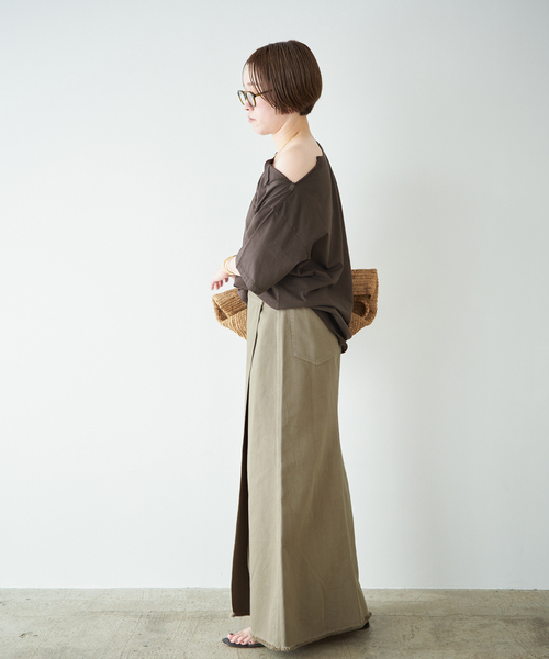 スカート Garment dye long スカートの画像