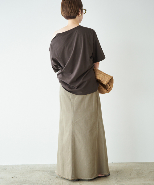 スカート Garment dye long スカートの画像