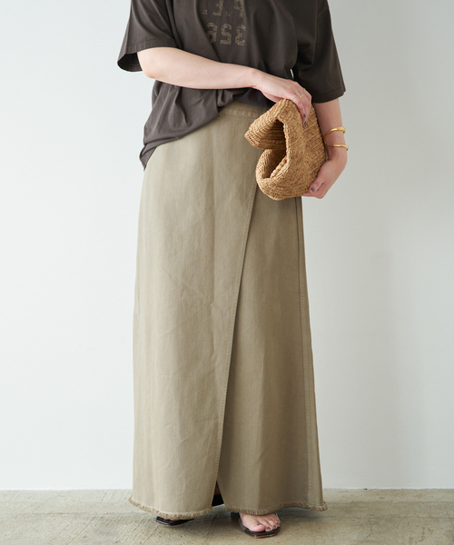 スカート Garment dye long スカートの画像