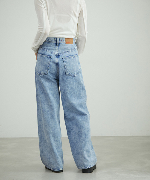 「NEEDBY heritage」 デニムパンツ 24 ブルー レディース_画像2